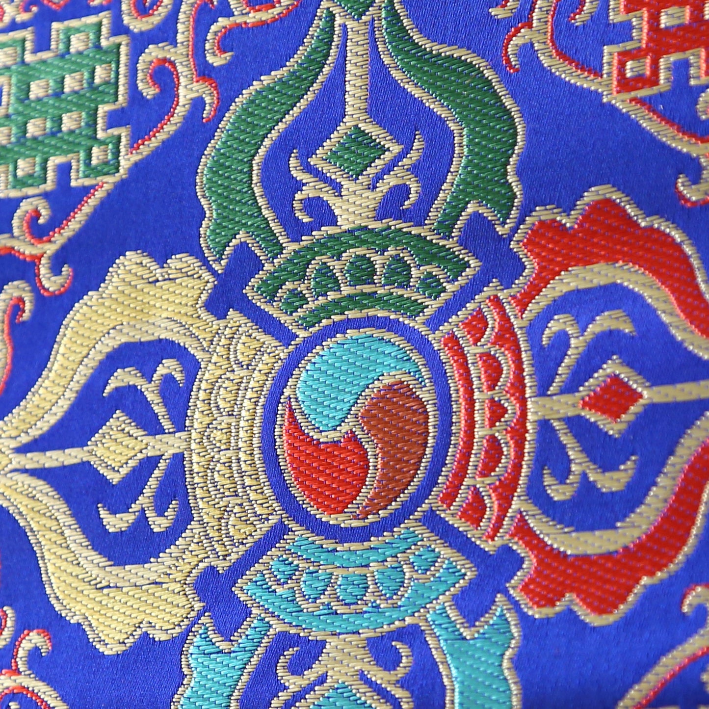 Tibetan Buddhist Cross Vajra Dorje Wall Hanging Tassels Small Tapestry, 18"X12", Asian Chinese Indian Wall Art Home Décor