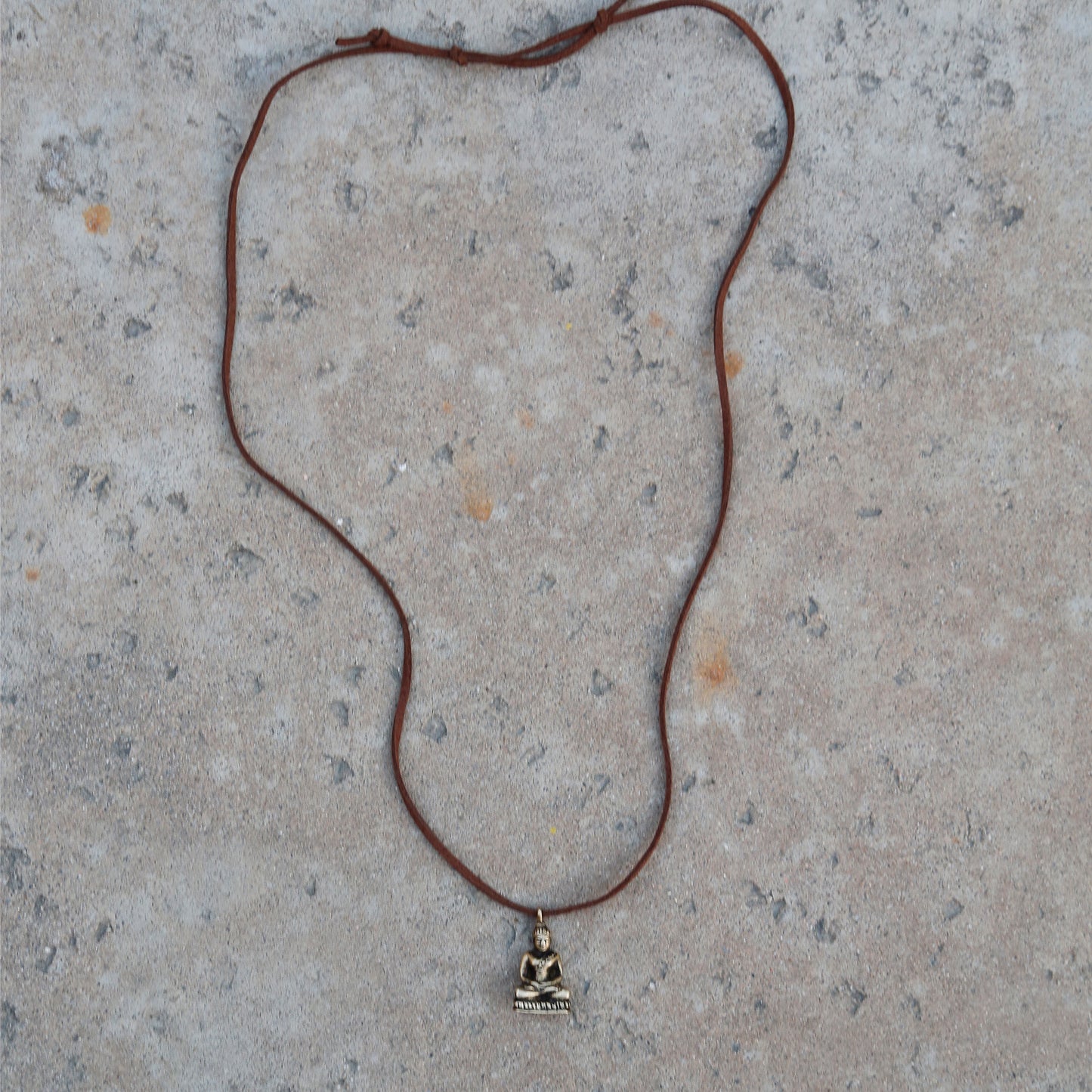 Tibetan Vintage Buddha Adjustable Necklace, Protection Rear View Mirror Charm #20 - ZentralDesigns