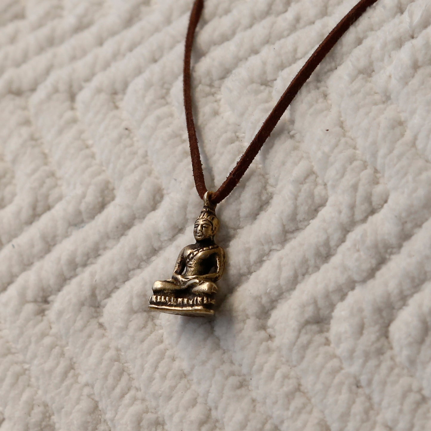 Tibetan Vintage Buddha Adjustable Necklace, Protection Rear View Mirror Charm #20 - ZentralDesigns