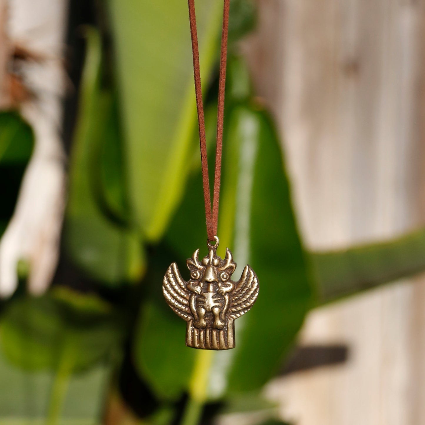 Vintage Tibetan Garuda Bird Necklace, Adjustable Tibetan Buddhism Charm #26 - ZentralDesigns