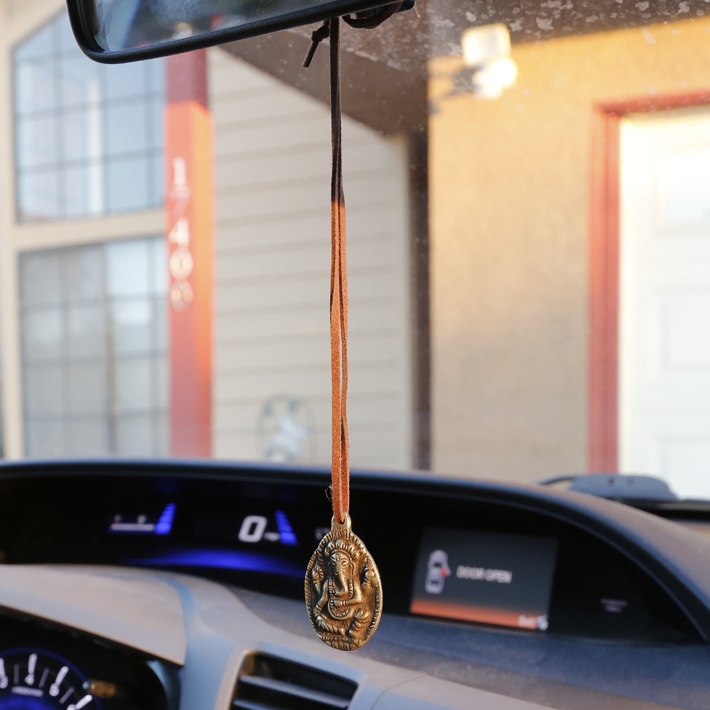 Lord Ganesha Adjustable Necklace, Elephant Buddha Protection Car Charm, #12 - ZentralDesigns