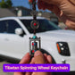 Tibetan Buddhist Prayer Wheel & Vajra Protection Zipper Charm, Buddhism Rearview Mirror Charm, Tibetan Style Keychain Car Charm (R)