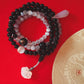 Yin Yang Black Onyx and Cats Eye 108 Beads Bracelet/Necklace.