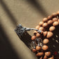 Rare Aged Sandalwood 108 Beads Mala Buddhist Bracelet.