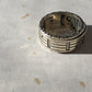 Yin Yang Sterling Silver Mens Spinner Ring, Chinese Taoist Ba Gua Meditation Ring.