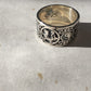 Yin Yang Dragon Sterling Silver Mens Ring, Meditation Ring.