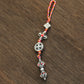 Tibetan Buddhist Vajra Protection Zipper Charm, Buddhism Rearview Mirror Charm, Tibetan Style Keychain Car Charm (R)