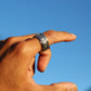 Tibetan Buddhist Prayers Symbol & Swastika Sterling Silver Spinner Ring, Mens Meditation Ring (N)