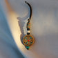 Tibetan Buddhist Vajra Protection Keychain Zipper Charm, Buddhism Rearview Mirror Charm, Chinese FengShui Car Charm Lanyard Keychain (R)