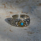 Vintage Style Embossed Auspicious Cloud Adjustable Sterling Silver Ring - ZentralDesigns