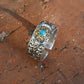 Vintage Style Embossed Auspicious Cloud Adjustable Sterling Silver Ring - ZentralDesigns
