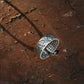 Praying Hand with Buddhist Sutra Sterling Silver Ring, Tibetan Buddhism Ring - ZentralDesigns