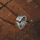 Praying Hand with Buddhist Sutra Sterling Silver Ring, Tibetan Buddhism Ring - ZentralDesigns