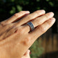Tibetan Buddhist Prayers Vajra OM Silver Ring, Buddhism Symbols Mens Ring - ZentralDesigns