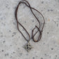 Tibetan Buddhism Vajra Symbol Necklace, Tibetan Wisdom Rear View Mirror Charm #4.