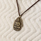 Tibetan Buddha Symbol Adjustable Necklace, Rear View Mirror Charm #9.