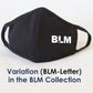 BLM Reusable Cloth Face Mask Covering, Black Lives Matter Fist Logo 2-Layer Cotton Outdoor Mask